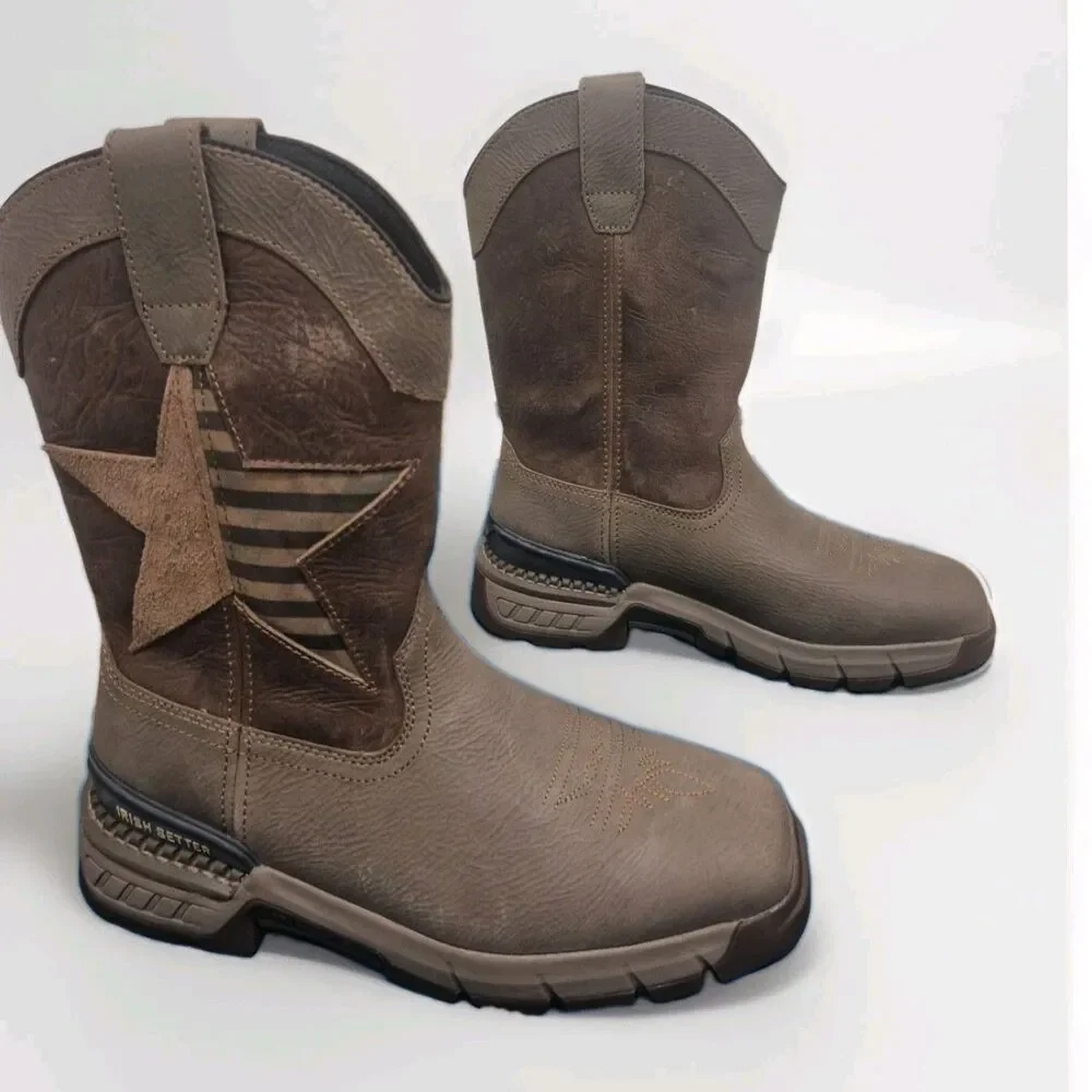 Irish Setter Two Harbors 83995 Slip Resistant Soft Toe Work Boots Mens Sz 11.5E2
